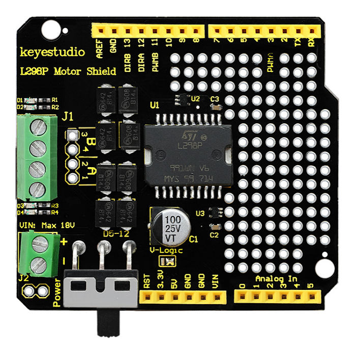 KS0412 keyestudio L298P Shield Keyestudio Wiki