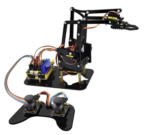 Keyestudio 4DOF Robot Arm Microbit Learning Kit Robot Arm Kit DIY Robot  STEM Programming