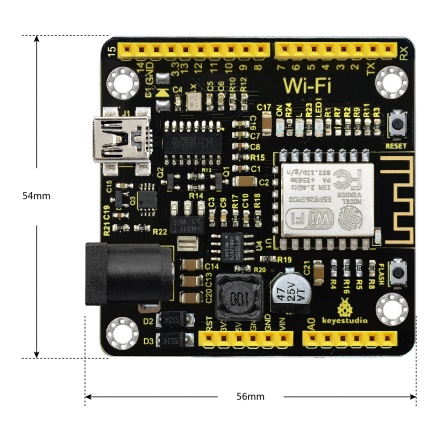 Ks0354 Keyestudio ESP8266 WI-FI Development Board - Keyestudio Wiki