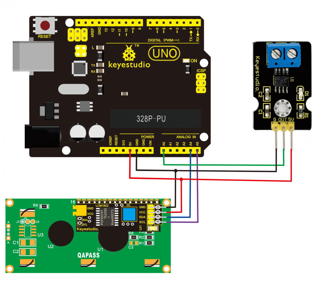 Ks0186 keyestudio ACS712-20A Current Sensor - Keyestudio Wiki