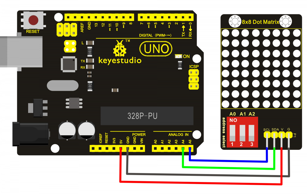 8x8 led Matrix Arduino. Keyestudio 8*8 led Dot Matrix Module( address select) for Arduino. Arduino address led Matrix. 8x8 led Matrix Arduino схема подключения.