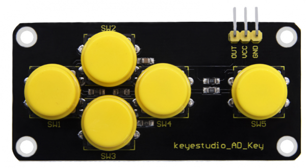 Keyestudio AD KEY Button Module(Black and Eco-friendly)