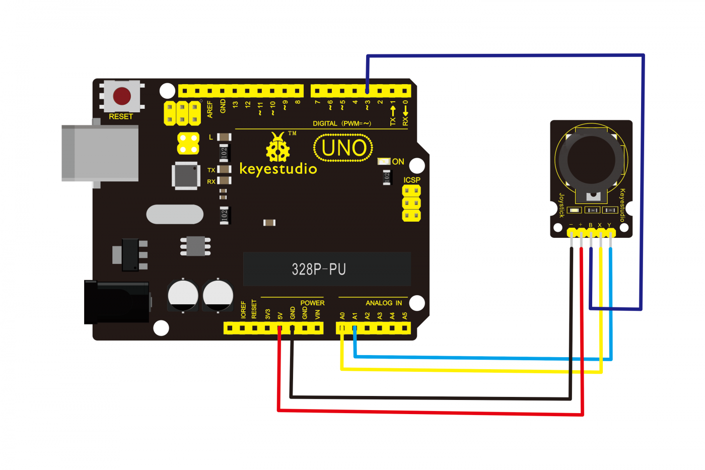 Ks0008 keyestudio Joystick Module Keyestudio Wiki